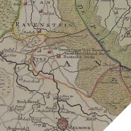 Detail van kaart van Noord-Brabant